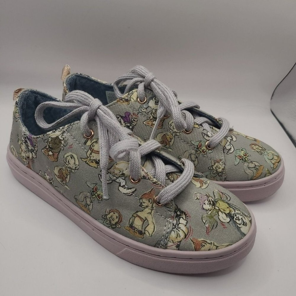 Toms Disney Lenny Sneaker Lace Up Shoe 7 Dwarfs Youth 1.5